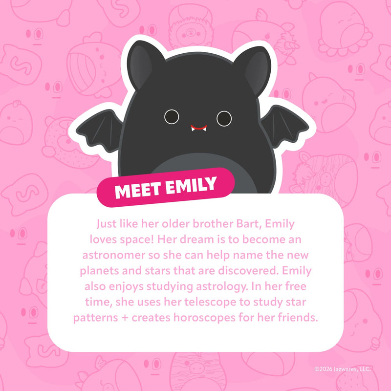 Trouble Maker X Squishmallows Emily The Bat Big Thinker Volumising Mascara Black