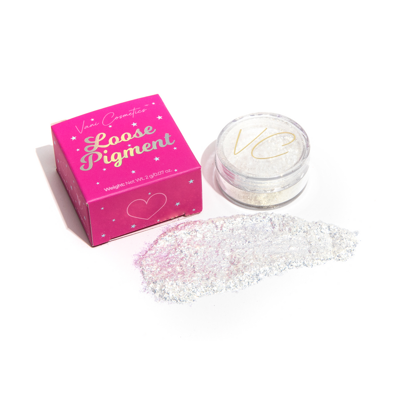 Vani Cosmetics Shimmer Pigment Moonchild, zilveren shimmer pigment voor de ogen