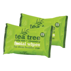 Tea Tree Facial Wipes Twin Pack