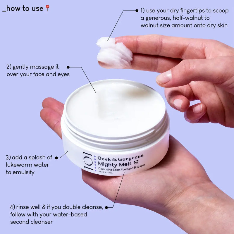 Geek & Gorgeous Mighty Melt Cleansing Balm