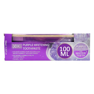 Purple Whitening Toothpaste 100ml + Free Toothbrush
