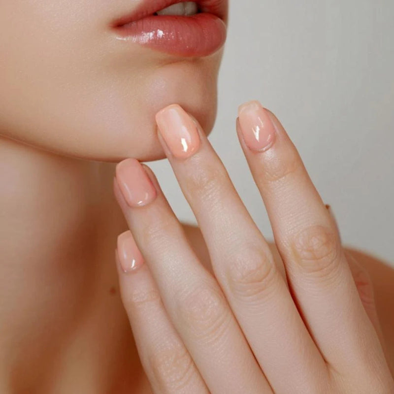 Nailo gellak stickers Coral Gloss, zachte koraaltint