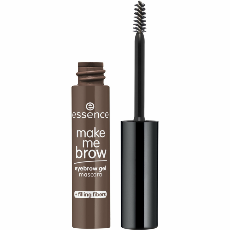 Essence Make Me Brow Eyebrow Gel Mascara 02 Browny Brows, wenkbrauwgel mascara met vezels