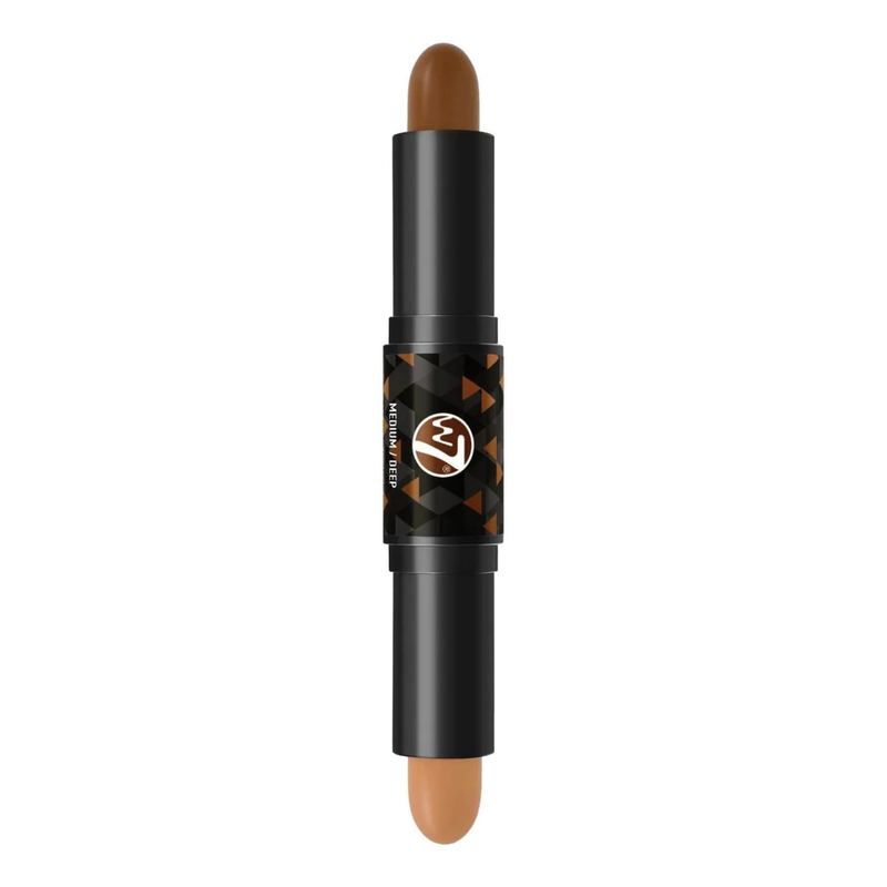 W7 Cosmetics Contour Stick Medium Deep, contour en highlighter duo stick