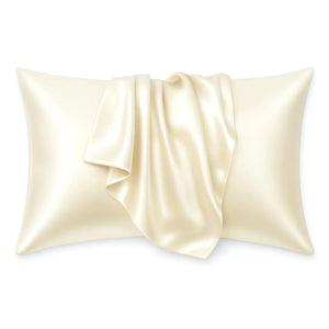 Silky Satin Pillowcase Ivory