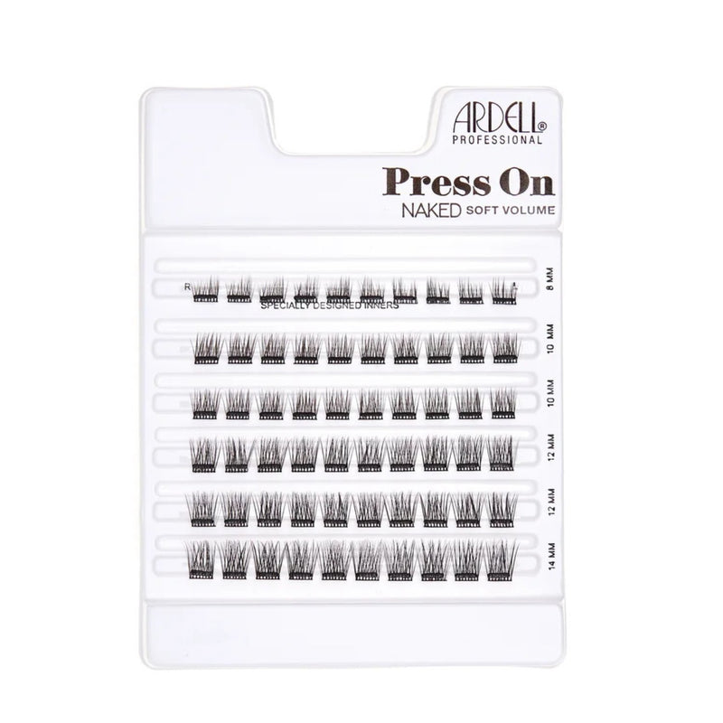 Ardell Press On Lash Naked Soft Volume 60pcs, voorgelijmde wimperextensions in clusters