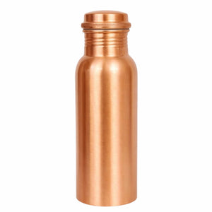 Pure Copper Water Bottle Smooth Plain Matte