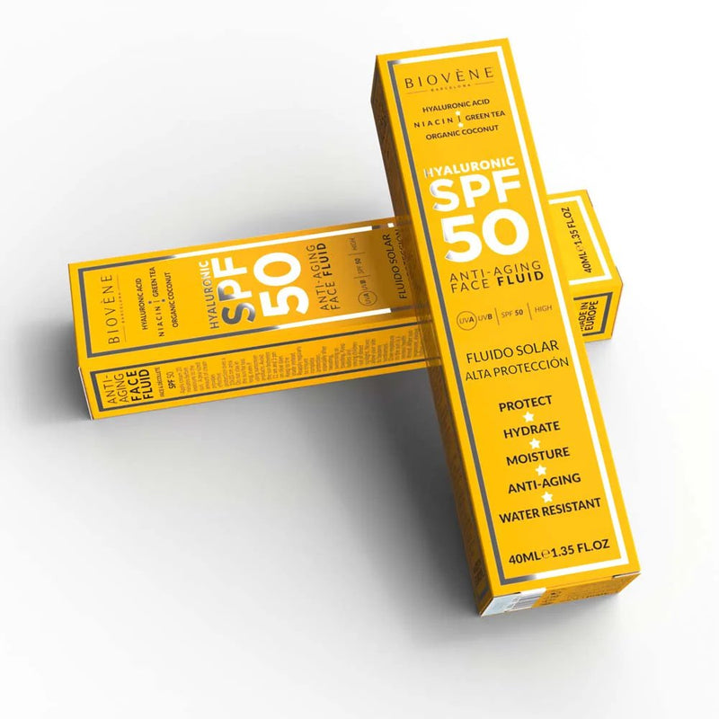 Biovene Hyaluronic Spf 50 Anti Aging Face Fluid