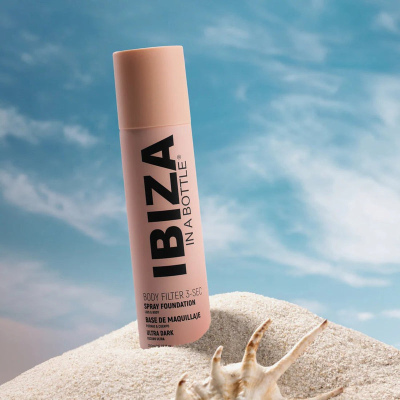 Biovene Ibiza 3 Sec Body Filter Ultra Dark Nude Anti Aging Instant Spray On Leg & Body Foundation Advanced Skincare
