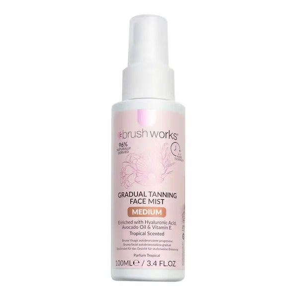 Brushworks Gradual Tanning Face Mist Medium