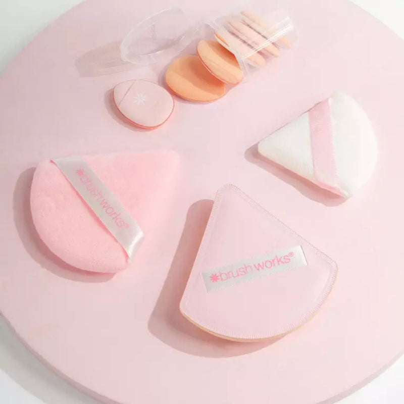 Brushworks Puff It Pretty Set, diverse make-up puffs en sponsjes voor vlekkeloze applicatie