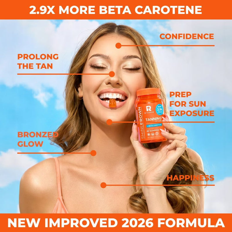 ByRokko Beta Carotene Tanning Gummies 2.0