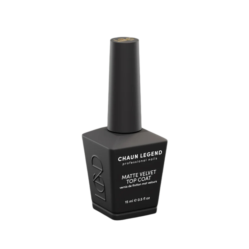 Chaun Legend Velvet Matte Top Coat, flesje op witte achtergrond