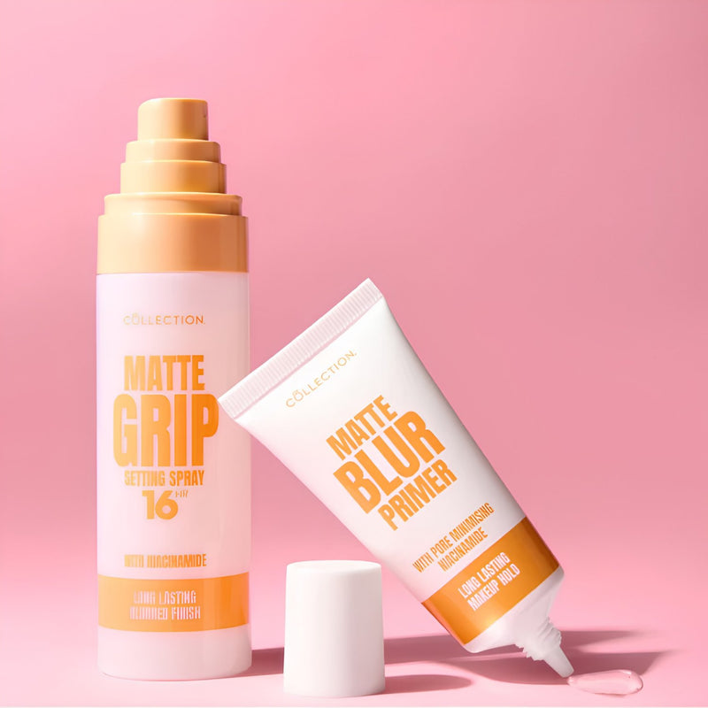 Collection Matte Grip Setting Spray, een fixatiespray voor make-up met matte finish