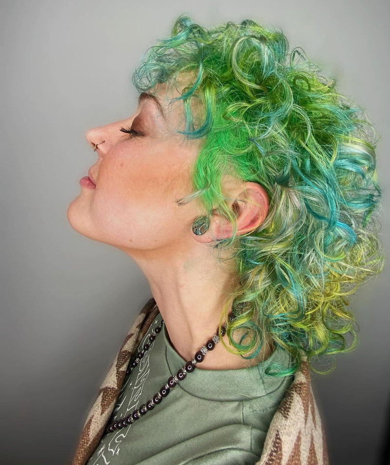 Crazy Color 68 Lime Twist, semi-permanente haarverf in felgroen, foto 5 van 8