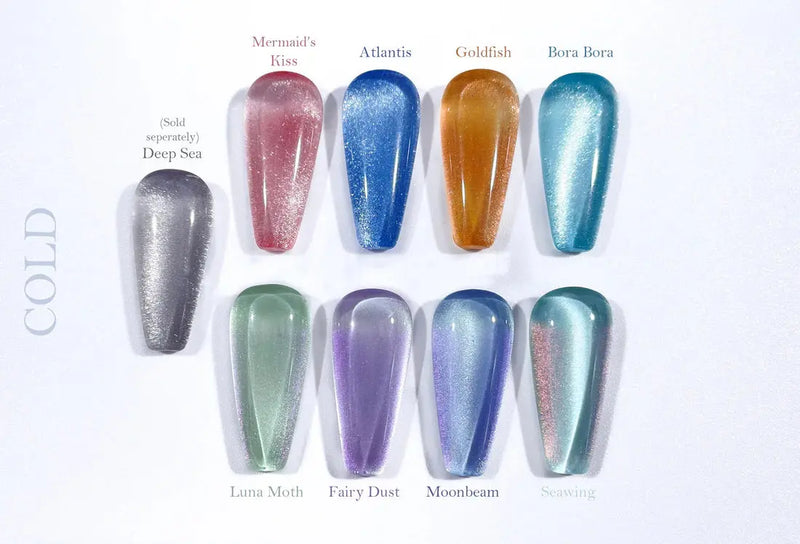 Crisania Neri Sea x Sky Magnetic Cat Eye Gel Polish Mermaid's Kiss