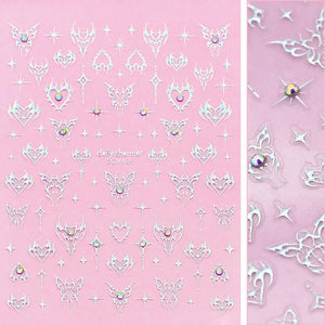 Bejeweled Nail Art Sticker Angelfire Flutter
