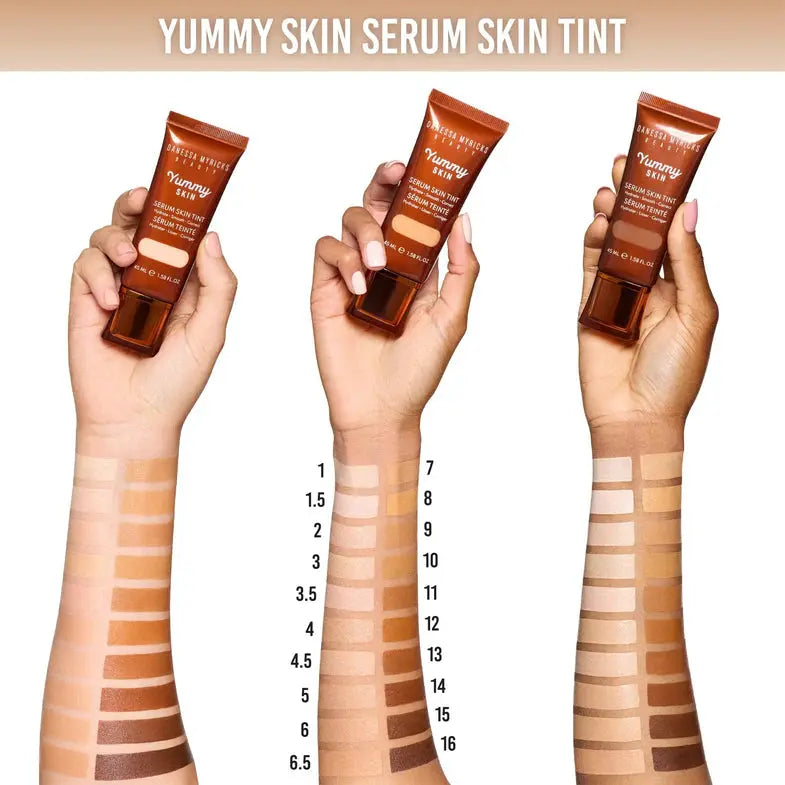 Danessa Myricks Beauty Yummy Skin Serum Skin Tint 5, lichte foundation met serum, foto 4 van 6