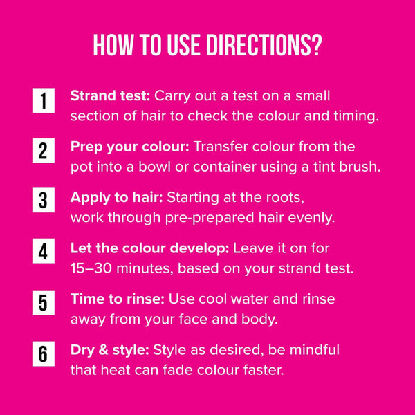 Directions Hair Color #slate, semi-permanente haarverf in slate kleur, foto 5 van 6