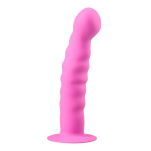Siliconen Dildo met Zuignap Roze