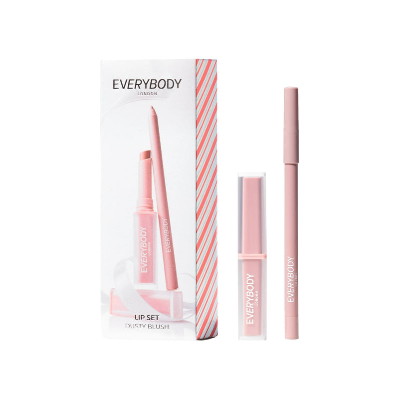 Everybody London Dusty Blush Lip Set, lip kit met matte lipliner en lipstick