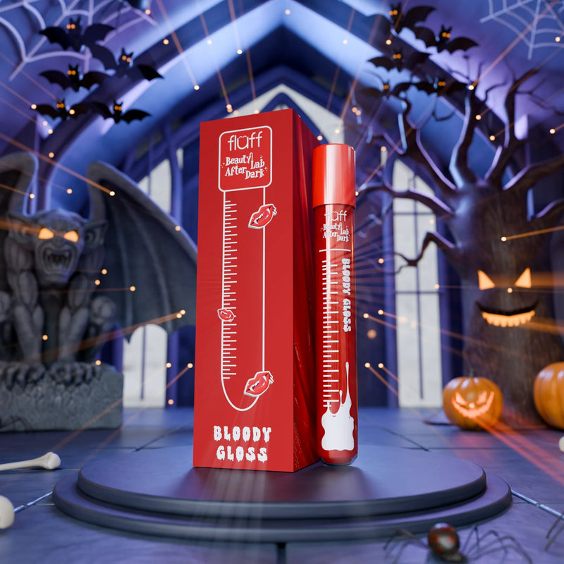 Fluff Beauty Lab After Dark Lip Gloss Bloody Gloss, bloedrode lipgloss, foto 4 van 4