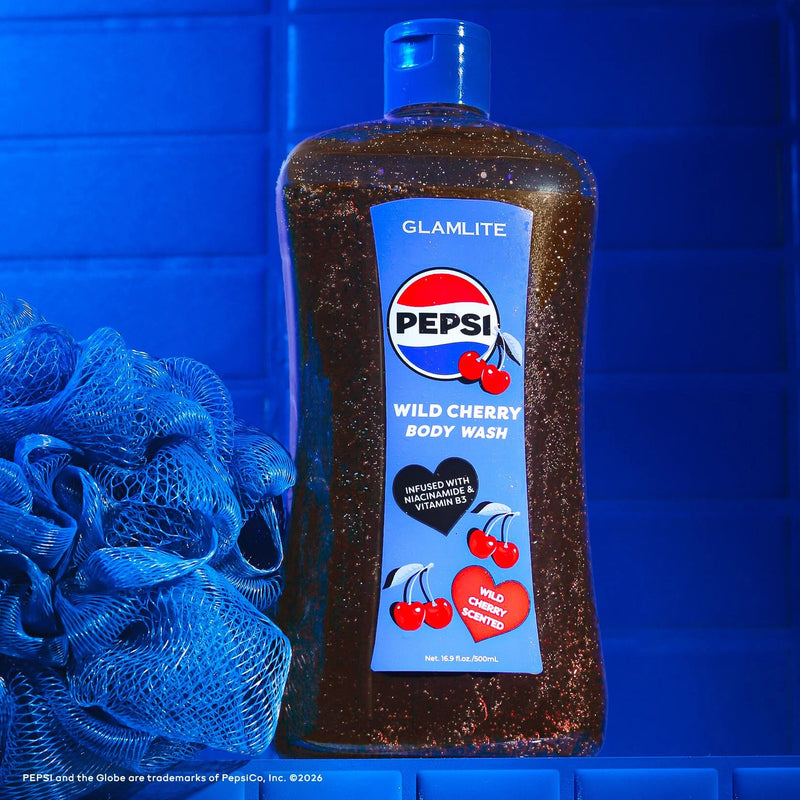 Glamlite X Pepsi Wild Cherry Body Wash