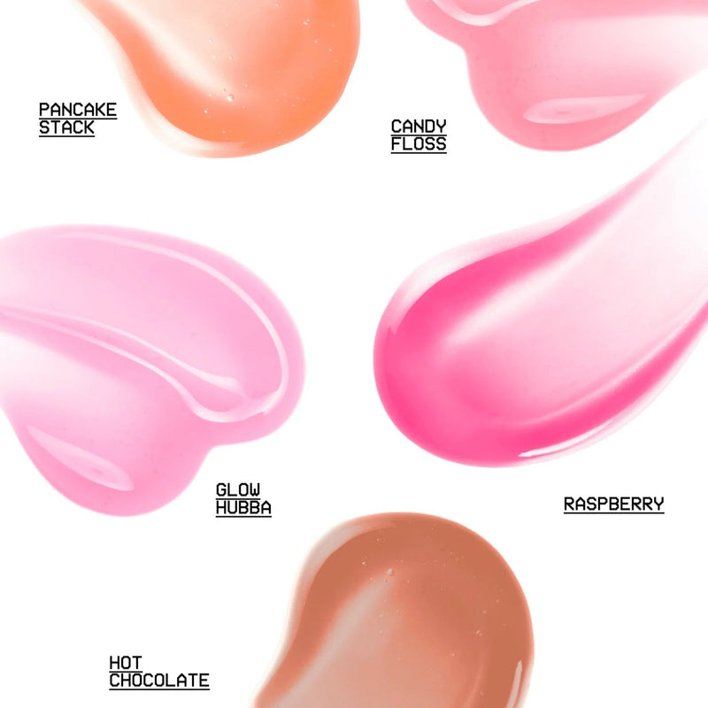 Glow Hub Lip Slip Glossy Lip Oil Glow Hubba, hydraterende lipolie met roze tint en glanzende finish