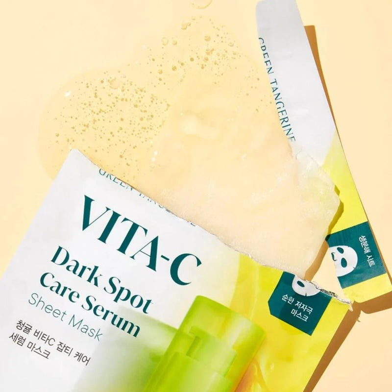 Goodal Green Tangerine Vita C Dark Spot Care Serum Sheet  Mask