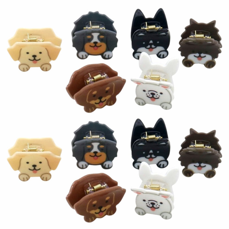 Hair Musthaves Hair Clips Dogs 12 Pcs, haarclips in de vorm van hondjes