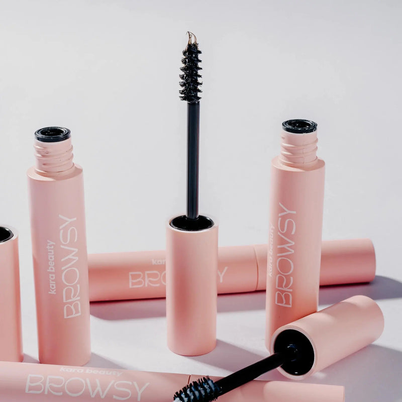 Kara Beauty Browsy Tinted Brow Gel Ebony, getinte wenkbrauwgel voor definitie en hold