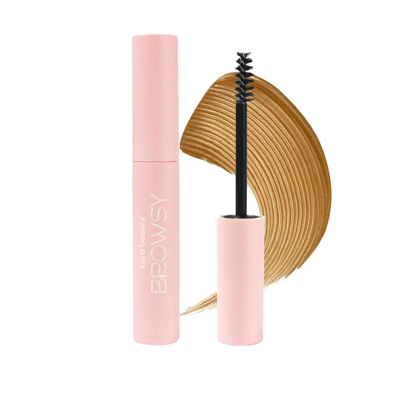 Kara Beauty Browsy Tinted Brow Gel Clear, getinte wenkbrauwgel voor definitie en hold
