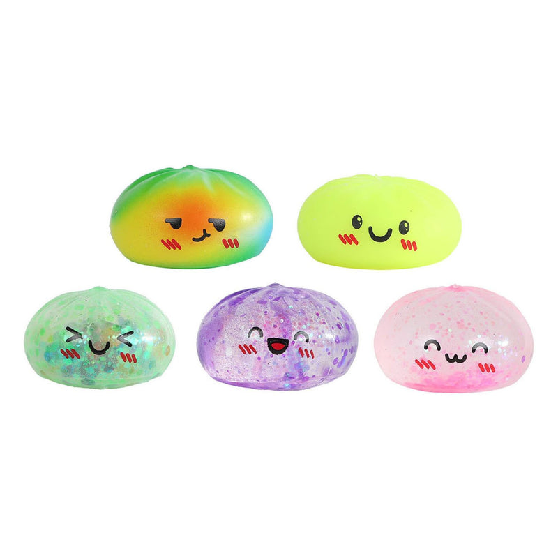 Squishy Kawaii Fidget Mystery Dumpling in Steam Basket, verrassings-stressbal