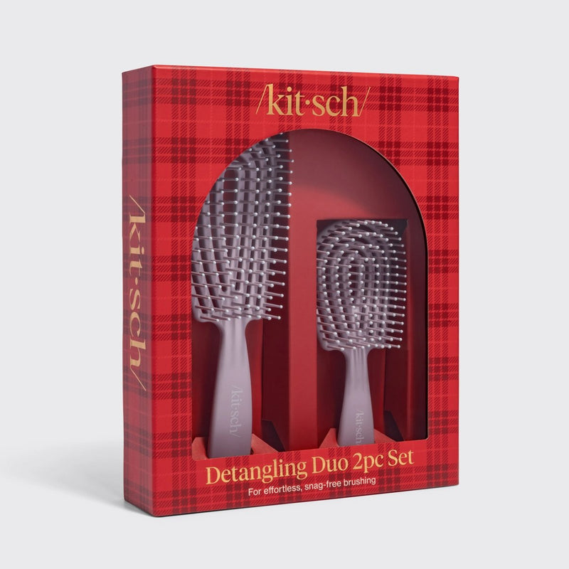 Kitsch Holiday Detangling Duo 2pc Set Soft Violet 4