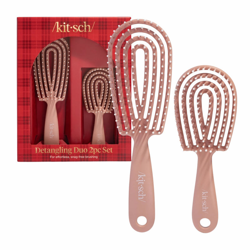 Kitsch Holiday Detangling Duo 2pc Set Terracotta 1