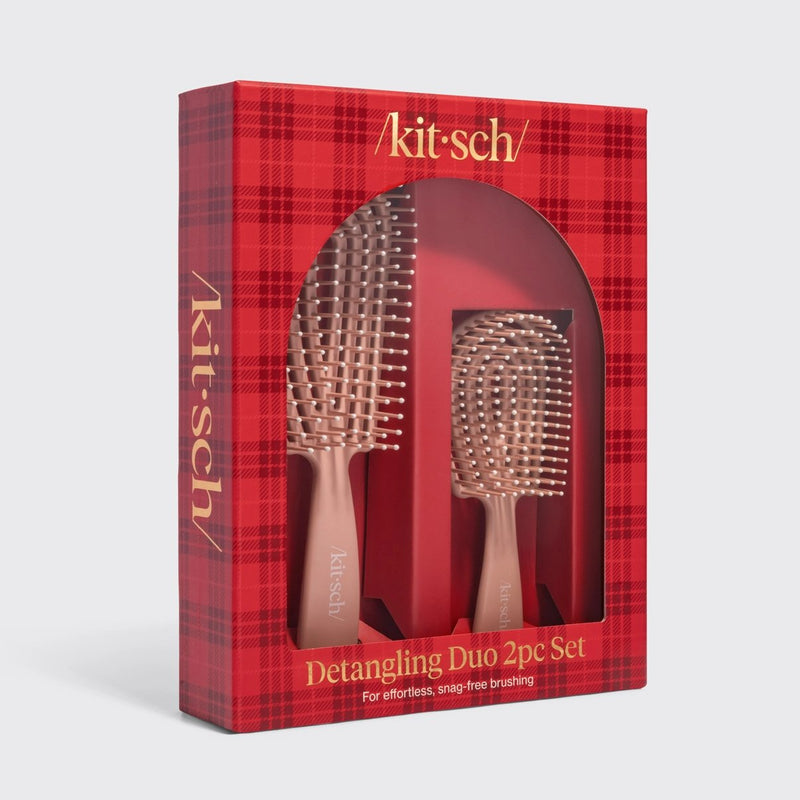 Kitsch Holiday Detangling Duo 2pc Set Terracotta 4
