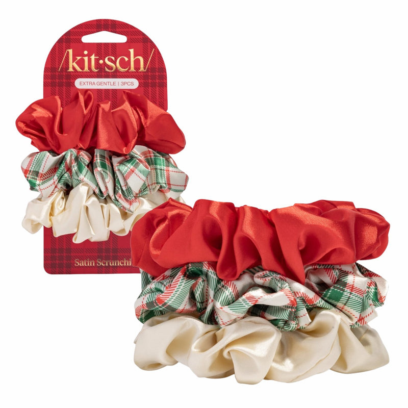 Kitsch Holiday Scrunchies 3pc Set Multi Color 1