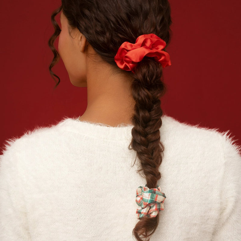 Kitsch Holiday Scrunchies 3pc Set Multi Color 3