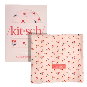 Kitsch XL Hair Towel Wrap Cherry Print