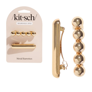 Metal Barrettes Gold