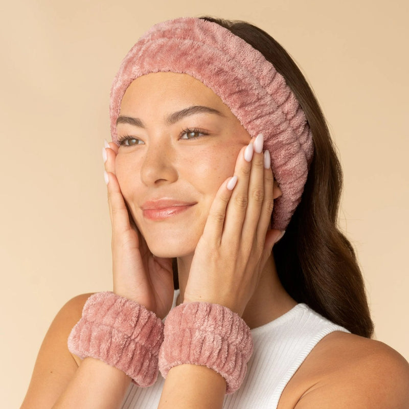 Kitsch Spa Headband & Wristlets Terracotta