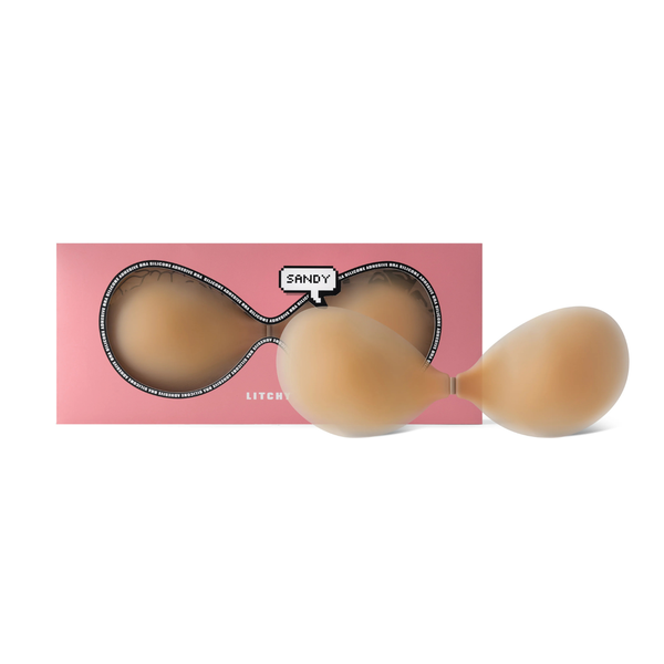 Litchy Adhesive Bra Sandy Cup B
