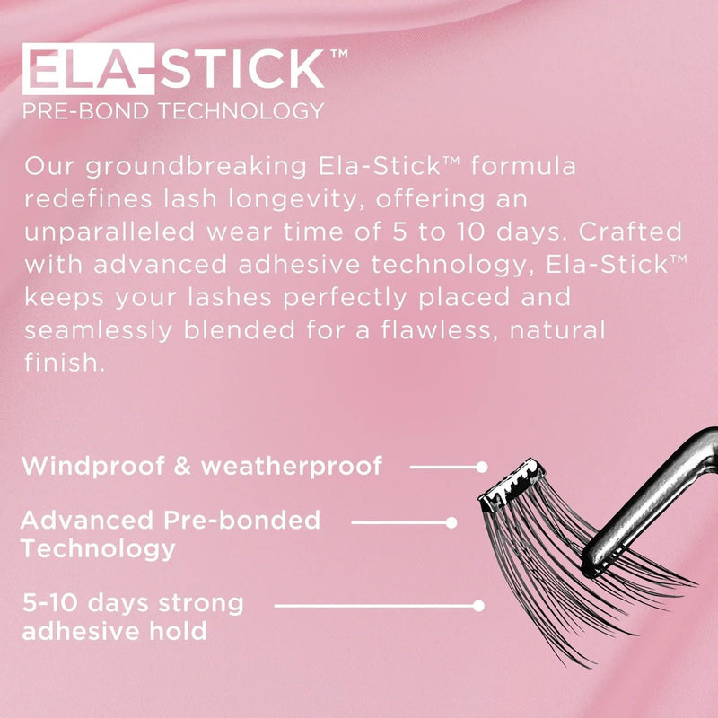 Lola's Lashes Pre-glued Lashes Wispy Volume 16mm, set pre-glued wimperclusters voor volume.