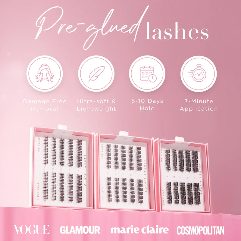 Lola's Lashes Subtle Volume Pre Glued Lashes Set