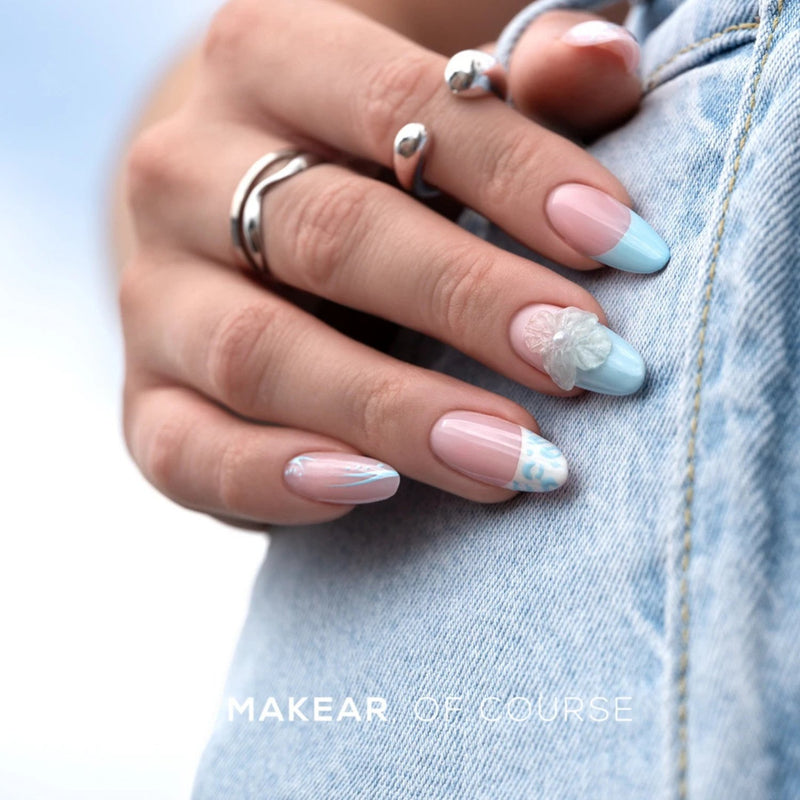 Makear French Manicure Gel Fg08 Baby Blue