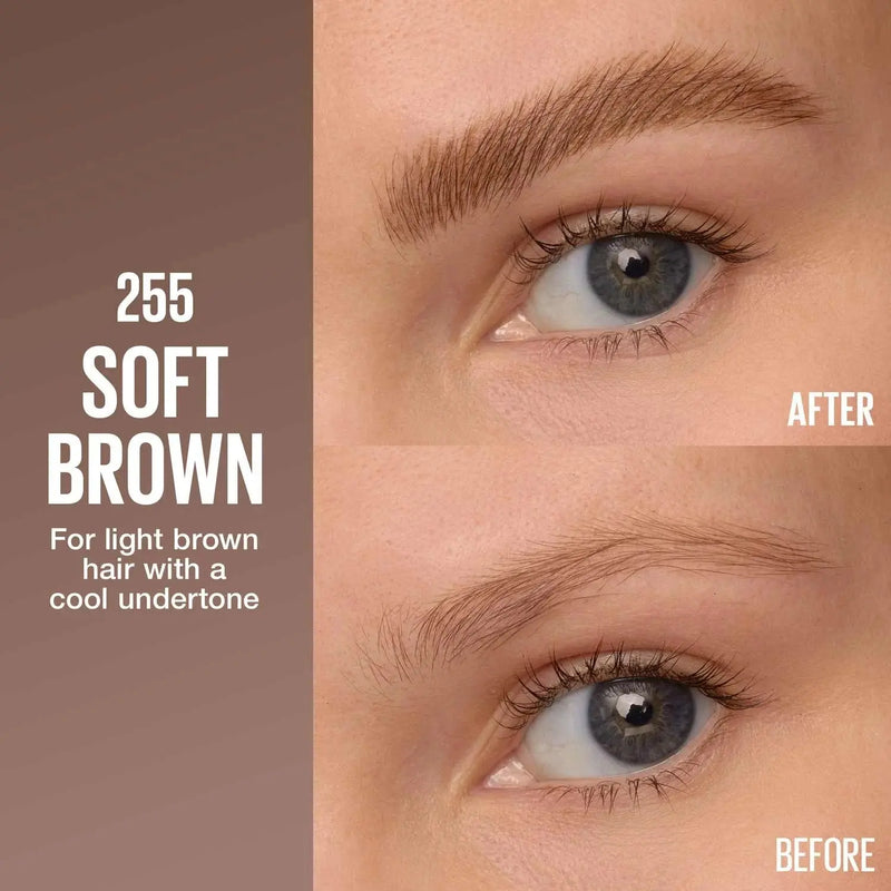 Maybelline Brow Insert 02 Brown, 2-in-1 wenkbrauwpen en gel, foto 2 van 9