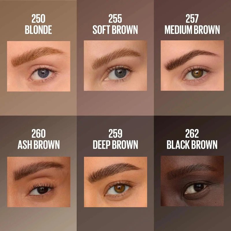 Maybelline Brow Insert 4.5 Ash Brown, 2-in-1 wenkbrauw tool met pen en gel, foto 5 van 9