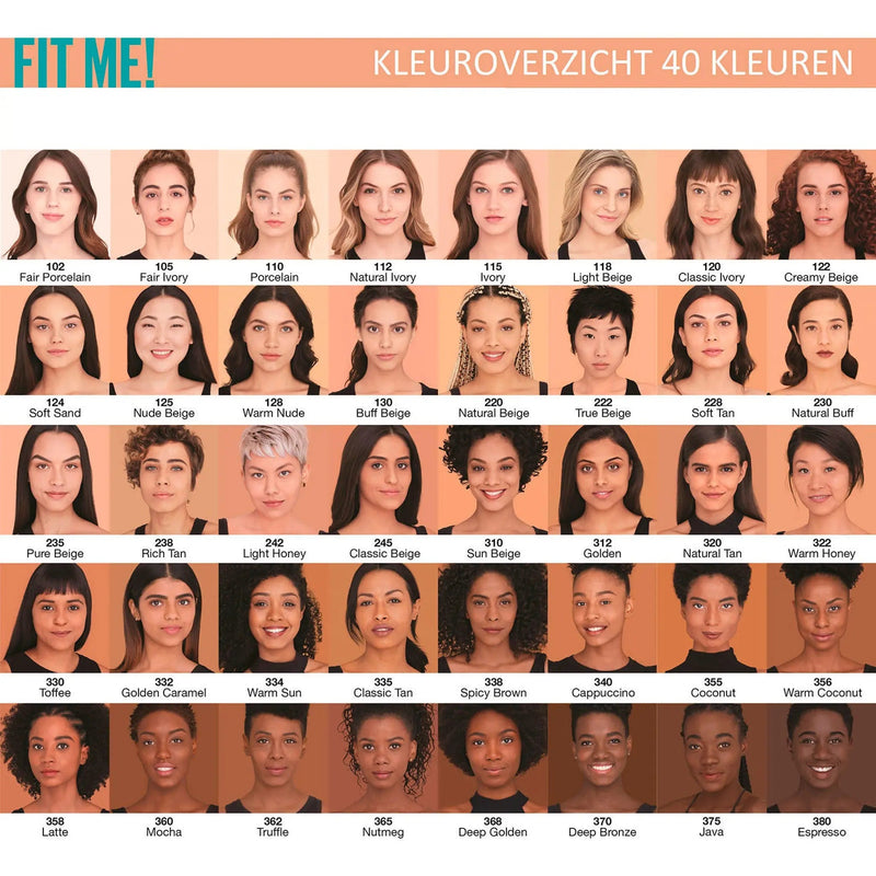 Maybelline Fit Me Matte and Poreless Foundation 110 Porcelain, foto 4 van 5