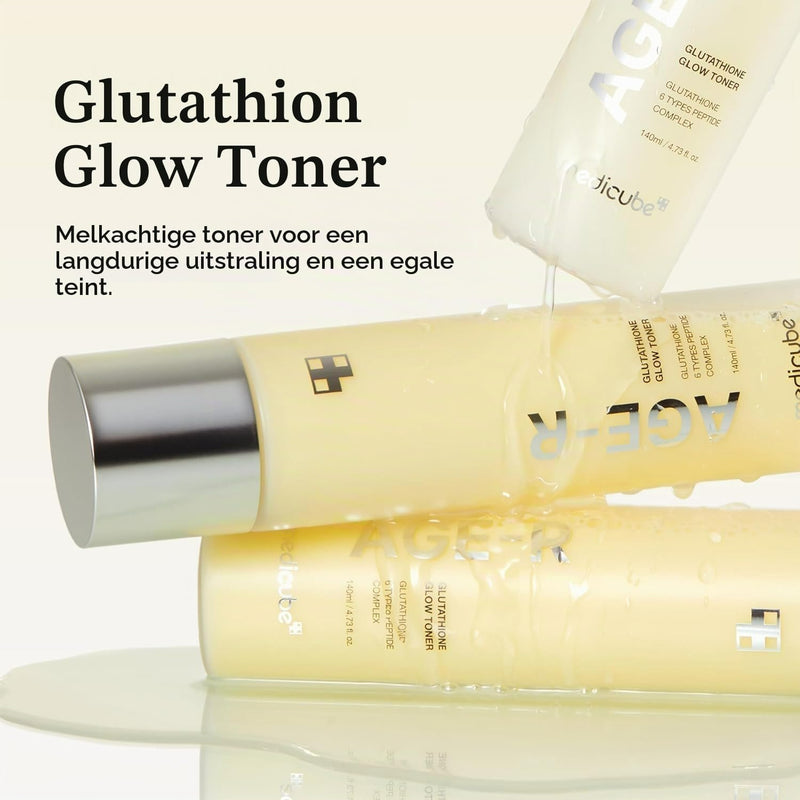 Medicube Age-r Glutathione Glow Toner, hydraterende toner voor een stralende en egale huid