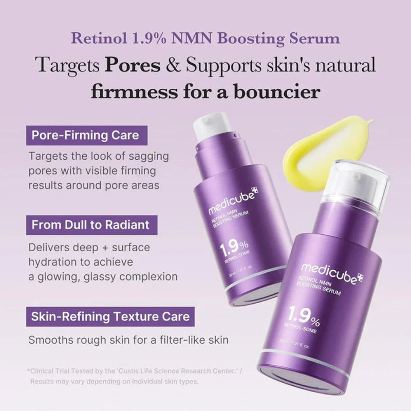 Medicube Retinol Nmn Boosting Serum, anti-aging serum met retinol en NMN
